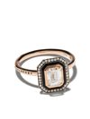 SELIM MOUZANNAR 18KT ROSE GOLD DIAMOND MINA RING