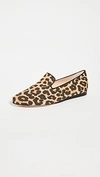 Veronica Beard Griffin Leopard-print Canvas Loafers In Camel