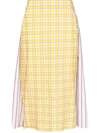 ROSIE ASSOULIN PARTY IN THE BACK PANELLED MIDI SKIRT