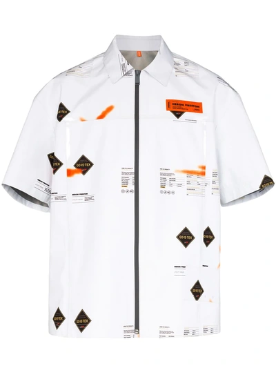 Heron Preston Gore-tex Logo-print Shirt In White