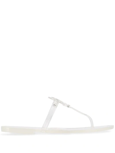 Tory Burch Mini Miller Jelly Thong Sandals In White