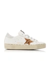 GOLDEN GOOSE HI STAR PLATFORM LEOPARD CALF HAIR AND LEATHER SNEAKERS,761177