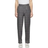 ETRO GREY WOOL EASY FIT TROUSERS