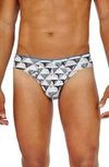 2(x)ist Men's Sliq Micro Brief In 3d Mirrors