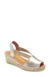 Toni Pons Teide Espadrille Sandal In Platinum Leather