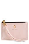 The Marc Jacobs Snapshot Leather Zip Wallet In Pink Tutu