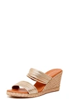 Andre Assous Women's Amy Espadrille Wedge Sandals In Platino