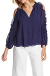 1.STATE RUFFLE COLD SHOULDER TOP,8129012