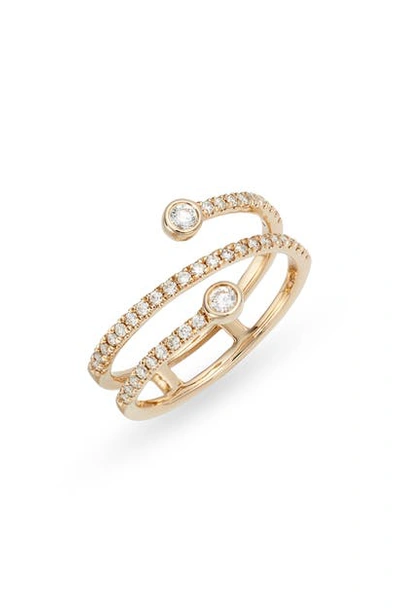 Dana Rebecca Designs Lulu Jack Wraparound Diamond Ring In Yellow Gold