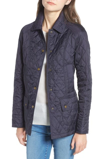 Barbour Summer Beadnell Quilted Jacket In Navy