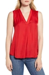 VINCE CAMUTO RUMPLED SATIN BLOUSE,9139039