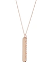 Dana Rebecca Designs Lulu Jack Diamond Bar Pendant Necklace In Rose Gold