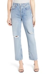 Agolde Blue 90s Mid Rise Loose Fit Jeans In Captured