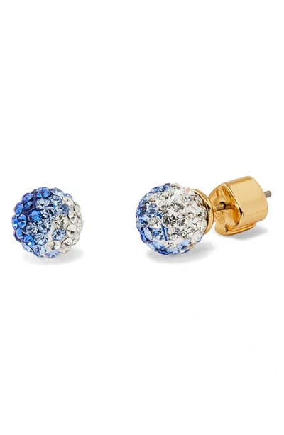 Kate Spade Brilliant Statements Mini Stud Earrings In Blue