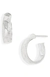 Anna Beck Small Hammered Hoop Earrings (nordstrom Exclusive) In Silver