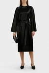 THE ROW Jia Belted Satin Dress