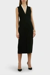 VICTORIA BECKHAM Sleeveless Crepe Tuxedo Dress