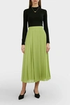 THE ROW MAGDA PLEATED CHIFFON MIDI SKIRT,833043