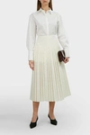 THE ROW Magdita Pleated Crepe Midi Skirt