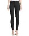 Lafayette 148 Mercer Acclaimed Stretch Mid-rise Skinny Jeans In Black