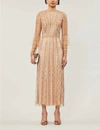 TEMPERLEY LONDON Queenie bead and faux-pearl embellished tulle maxi dress,R00020942
