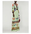 ETRO ABITO SAFFRON SILK MAXI DRESS