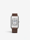 JAEGER-LECOULTRE JAEGER-LECOULTRE MEN'S SILVER Q2438522 REVERSO MEDIUM SMALL SECONDS STAINLESS STEEL AND SATIN WATCH,34934813