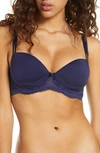 Simone Perele Eden 3d Underwire Demi Bra In Navy