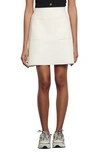 Sandro Elanna Knit Mini Skirt In White