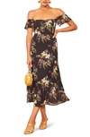 REFORMATION BUTTERFLY MIDI DRESS,BUTTERFLY
