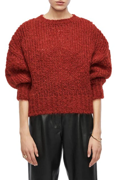 Anine Bing Greyson Sweater In Rust