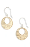 ANNA BECK TWO-TONE OPEN CIRCLE DROP EARRINGS (NORDSTROM EXCLUSIVE),ER10066-TWT