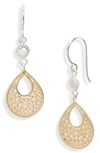 ANNA BECK TWO-TONE DOUBLE DROP EARRINGS (NORDSTROM EXCLUSIVE),ER10127-TWT