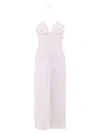 JACQUEMUS JACQUEMUS FITTED HALTERNECK MIDI DRESS