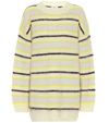 ACNE STUDIOS STRIPED WOOL-BLEND SWEATER,P00447270