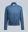 KING AND TUCKFIELD Denim Harrington jacket,P00446406