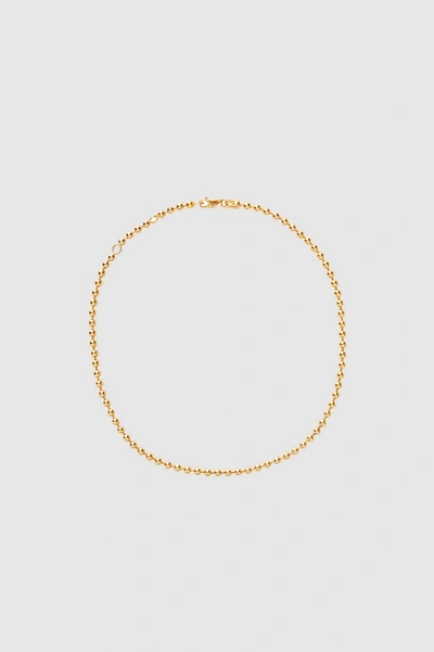 Anine Bing Beaded Necklace In Gold In 14k Yellow Gold