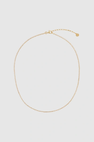 Anine Bing Diamond Tennis Necklace In Gold In 14k Yellow Gold