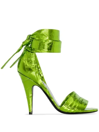 Tom Ford Wrap-style 105mm Sandals In Green