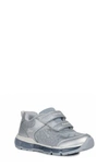 Geox Android 25 Metallic Light-up Sneaker In Silver