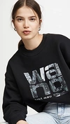 ALEXANDER WANG HEAVY TERRY GRAPHIC SWEATSHIRT