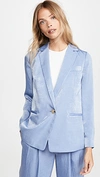 Vince Drapey One-button Blazer In Sky Graphite