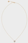 Monica Vinader Ava Diamond Button Pendant Necklace In Metallic