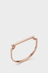 Monica Vinader Signature Thin Bangle Bracelet In R Gold