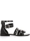 ZADIG & VOLTAIRE STUDDED STRAPPY SANDALS