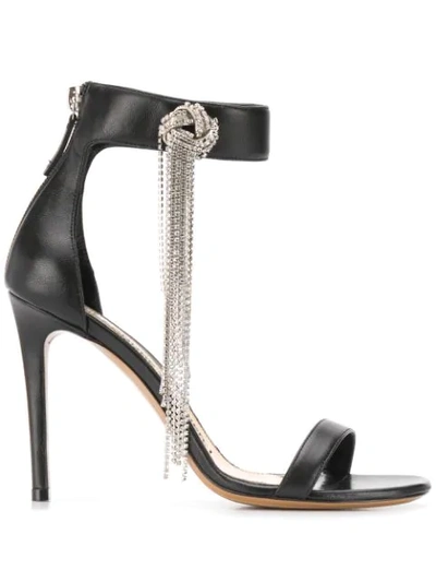 Alexandre Vauthier Crystal-embellished Sandals In Black