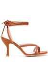 GIA COUTURE KANDICE OPEN-TOE SANDALS