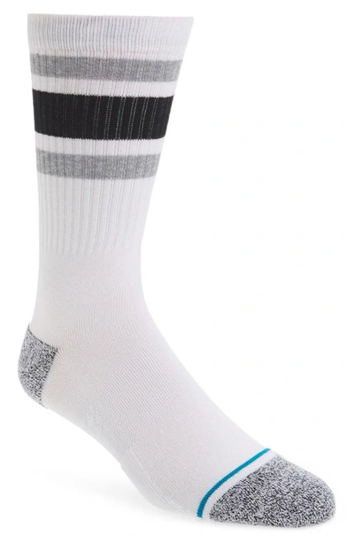 Stance Boyd Cotton Blend Combed Socks In White,black