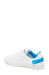 Valentino Backnet Leather Sneakers In Blue