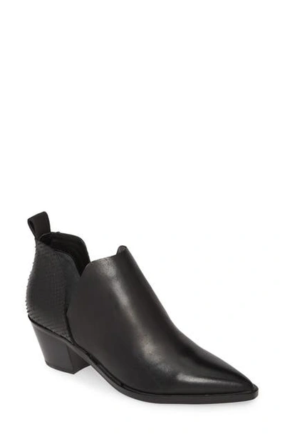 Dolce Vita Sonni Pointy Toe Bootie In Black Leather